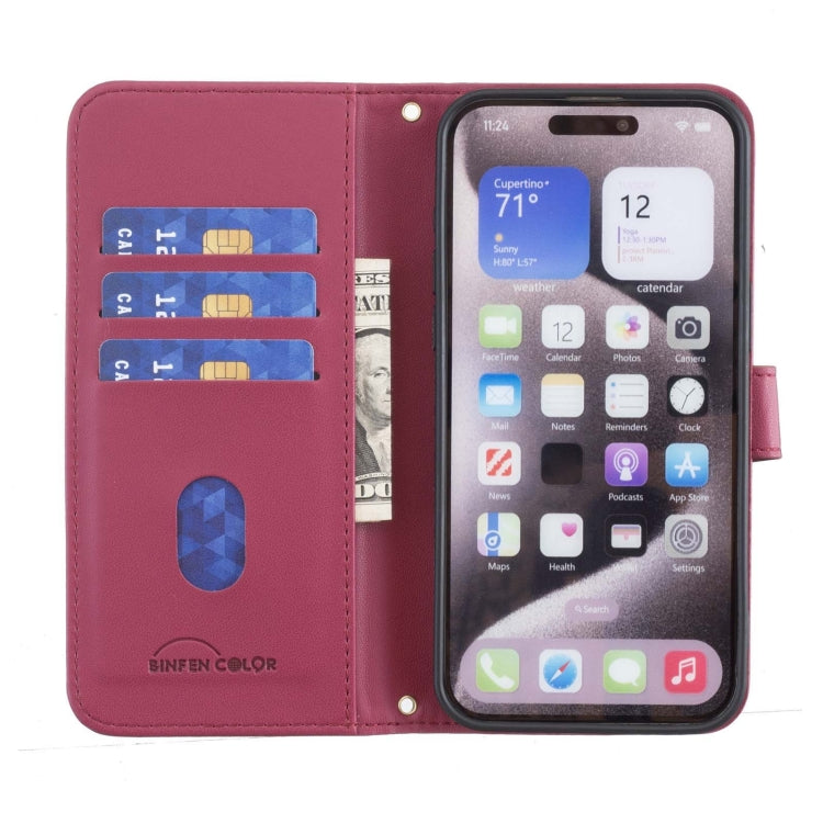 For iPhone 16e Square Texture Leather Phone Case(Red) - iPhone 16e Cases by PMC TechLife | Online Shopping South Africa | PMC TechLife | Buy Now Pay Later Mobicred