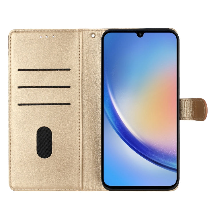 For Ulefone Note 14 Butterflies and Flowers Leather Phone Case(Gold) - Ulefone Cases by PMC Jewellery | Online Shopping South Africa | PMC Jewellery | Buy Now Pay Later Mobicred