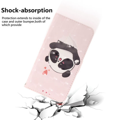 For Samsung Galaxy S25 Ultra 5G 3D Colored Horizontal Flip Leather Phone Case(Heart Panda) - Galaxy S25 Ultra 5G Cases by PMC Jewellery | Online Shopping South Africa | PMC Jewellery | Buy Now Pay Later Mobicred