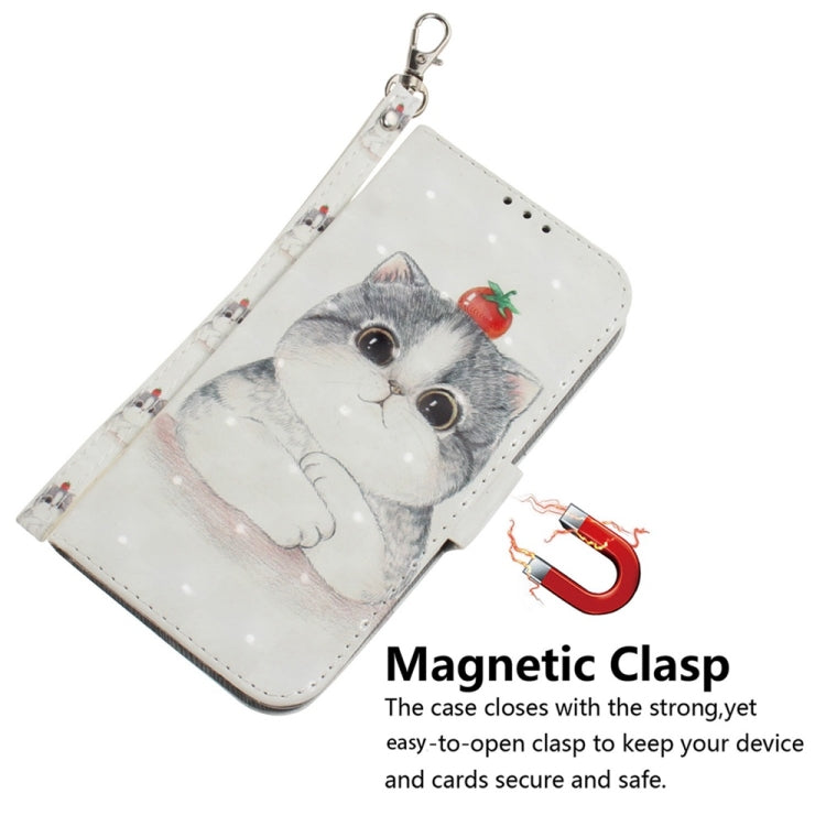 For Samsung Galaxy S25 Ultra 5G 3D Colored Horizontal Flip Leather Phone Case(Cute Cat) - Galaxy S25 Ultra 5G Cases by PMC Jewellery | Online Shopping South Africa | PMC Jewellery | Buy Now Pay Later Mobicred