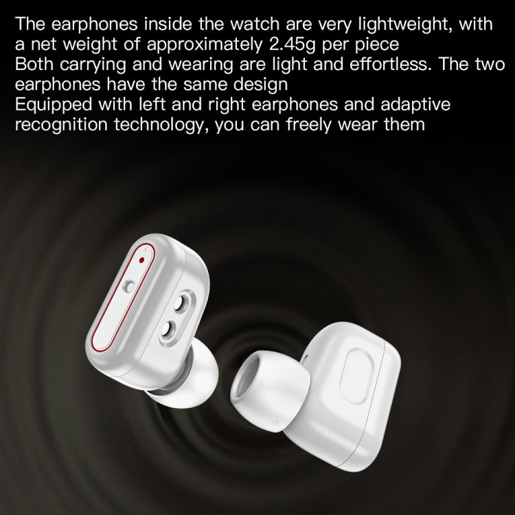 X9 1.85 inch Square Screen 2 in 1 Bluetooth Earphone Smart Watch(Black) - Smart Watches by PMC TechLife | Online Shopping South Africa | PMC TechLife | Buy Now Pay Later Mobicred