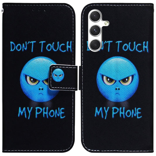 For Samsung Galaxy S25+ 5G Coloured Drawing Flip Leather Phone Case(Anger) - Galaxy S25+ 5G Cases by PMC Jewellery | Online Shopping South Africa | PMC Jewellery | Buy Now Pay Later Mobicred