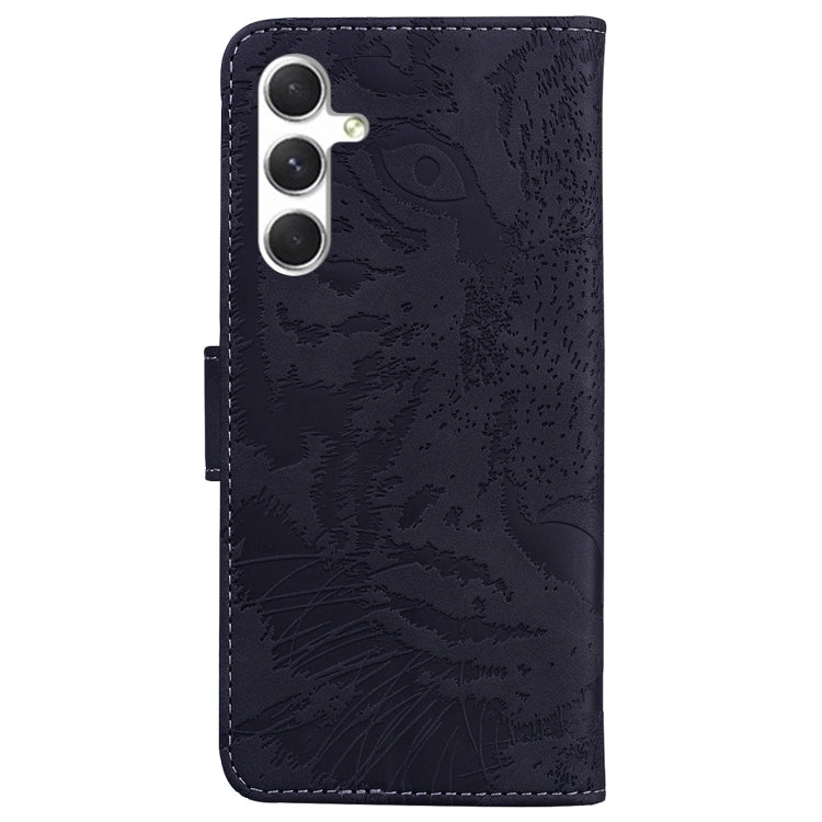 For Samsung Galaxy S25 5G Tiger Embossing Pattern Flip Leather Phone Case(Black) - free shipping - PMC Jewellery - Order now!