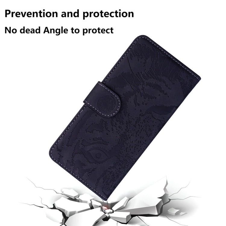 For Samsung Galaxy S25 5G Tiger Embossing Pattern Flip Leather Phone Case(Black) - free shipping - PMC Jewellery - Order now!