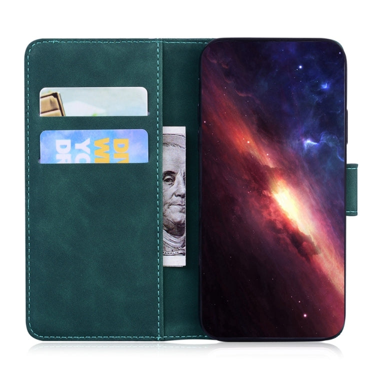 For Samsung Galaxy S25+ 5G Tiger Embossing Pattern Flip Leather Phone Case(Green) - Galaxy S25+ 5G Cases by PMC Jewellery | Online Shopping South Africa | PMC Jewellery | Buy Now Pay Later Mobicred