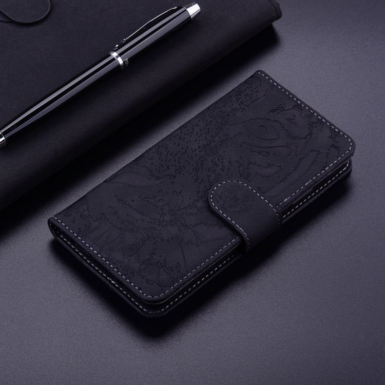For Samsung Galaxy S25 Ultra 5G Tiger Embossing Pattern Flip Leather Phone Case(Black) - Galaxy S25 Ultra 5G Cases by PMC Jewellery | Online Shopping South Africa | PMC Jewellery | Buy Now Pay Later Mobicred