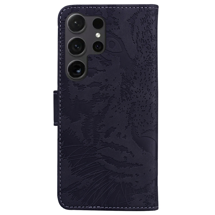 For Samsung Galaxy S25 Ultra 5G Tiger Embossing Pattern Flip Leather Phone Case(Black) - Galaxy S25 Ultra 5G Cases by PMC Jewellery | Online Shopping South Africa | PMC Jewellery | Buy Now Pay Later Mobicred