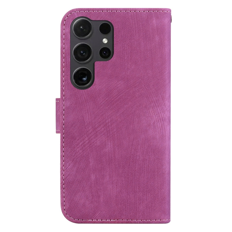 For Samsung Galaxy S25 Ultra 5G Little Tiger Embossed Leather Phone Case(Rose Red) - Galaxy S24 Ultra 5G Cases by PMC Jewellery | Online Shopping South Africa | PMC Jewellery | Buy Now Pay Later Mobicred