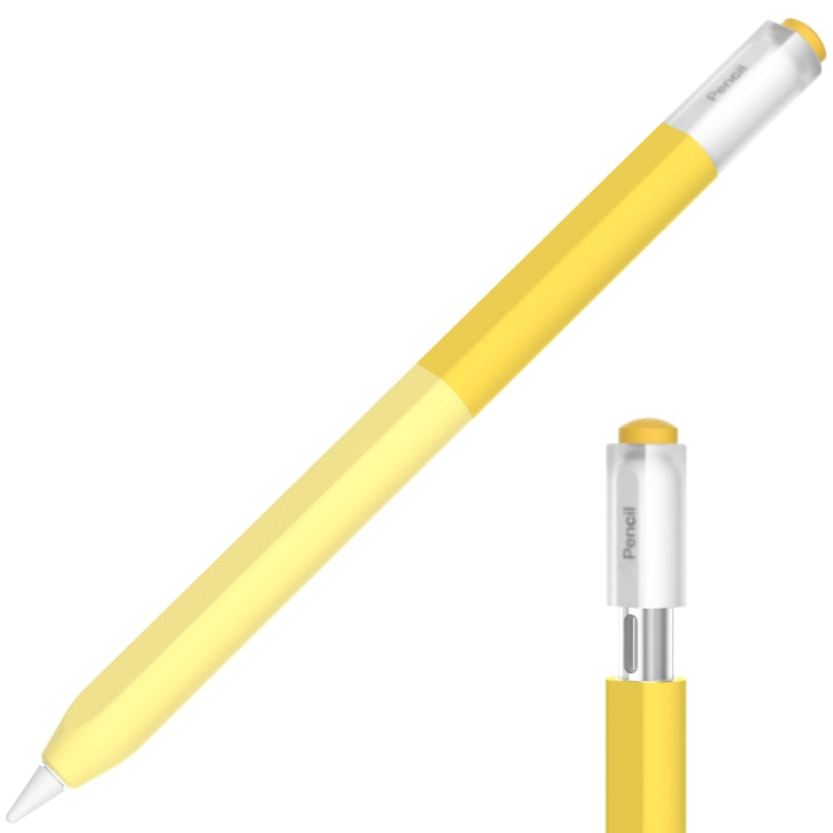 For Apple Pencil USB-C Gradient Silicone Stylus Protective Case(Yellow) - Pencil Accessories by PMC Jewellery | Online Shopping South Africa | PMC Jewellery | Buy Now Pay Later Mobicred