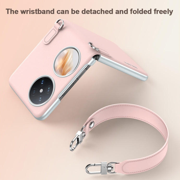 For Huawei Pocket 2 SULADA Skin Feel Liquid Leather Phone Case with Strap(White) - free shipping - PMC TechLife - Order now!