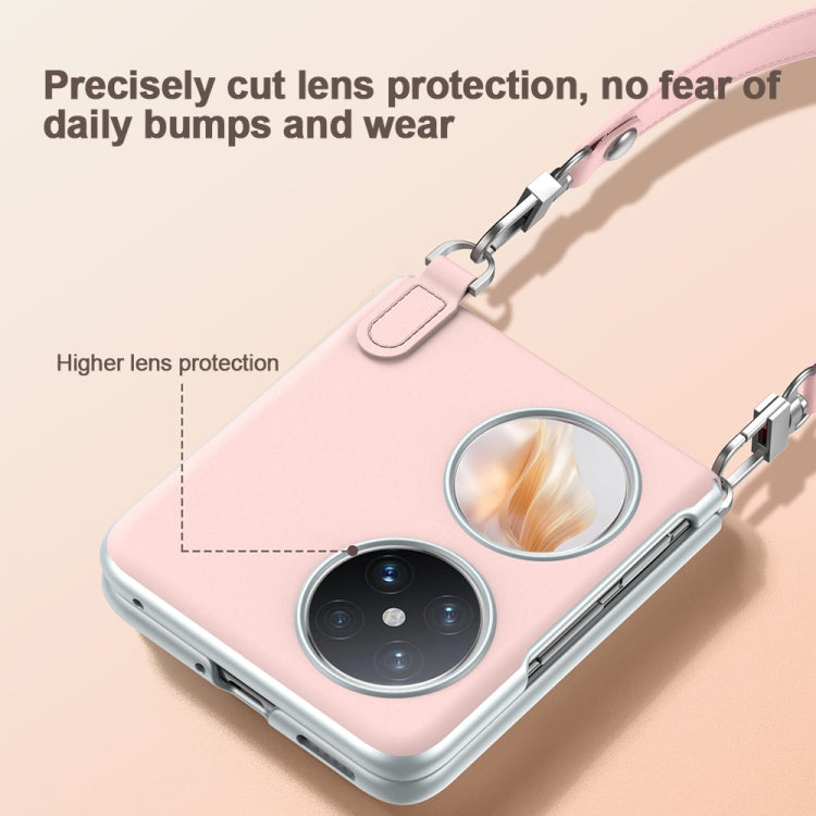 For Huawei P50 Pocket / Pocket S SULADA Skin Feel Liquid Leather Phone Case with Strap(Purple) - free shipping - PMC TechLife - Order now!