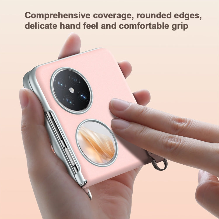 For Huawei P50 Pocket / Pocket S SULADA Skin Feel Liquid Leather Phone Case with Strap(Purple) - free shipping - PMC TechLife - Order now!