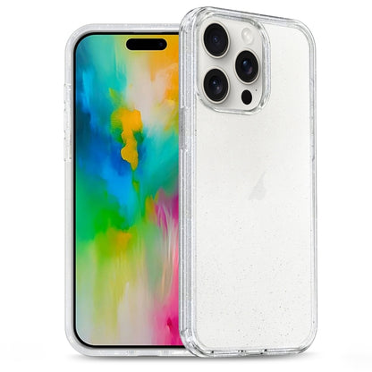 For iPhone 16 Pro Max Glitter Powder TPU Hybrid PC Phone Case(Translucent) - iPhone 16 Pro Max Cases by PMC Jewellery | Online Shopping South Africa | PMC Jewellery | Buy Now Pay Later Mobicred