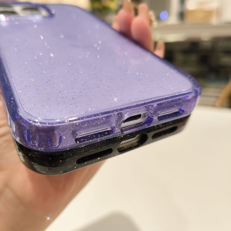 For iPhone 16 Pro Glitter Powder TPU Hybrid PC Phone Case(Transparent) - iPhone 16 Pro Cases by PMC TechLife | Online Shopping South Africa | PMC TechLife | Buy Now Pay Later Mobicred