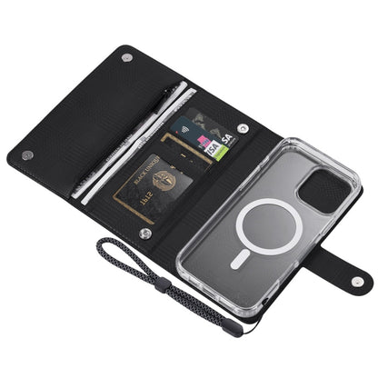 For iPhone 15 Plus ViLi GHB-C Series RFID MagSafe Magnetic Flip Leather Phone Case(Black) - iPhone 15 Plus Cases by ViLi | Online Shopping South Africa | PMC Jewellery | Buy Now Pay Later Mobicred