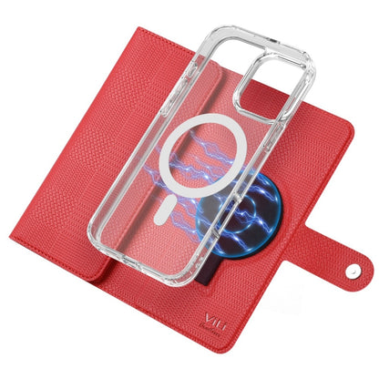 For iPhone 15 Pro ViLi GHB-C Series RFID MagSafe Magnetic Flip Leather Phone Case(Red) - iPhone 15 Pro Cases by ViLi | Online Shopping South Africa | PMC Jewellery | Buy Now Pay Later Mobicred