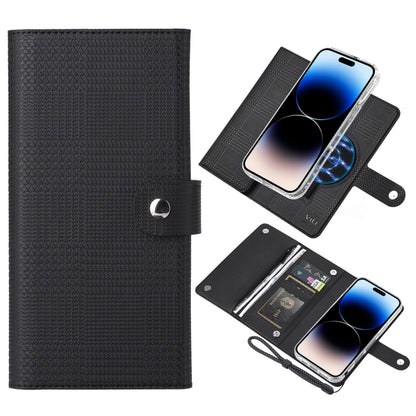 For iPhone 14 Pro ViLi GHB-C Series RFID MagSafe Magnetic Flip Leather Phone Case(Black) - iPhone 14 Pro Cases by ViLi | Online Shopping South Africa | PMC Jewellery | Buy Now Pay Later Mobicred