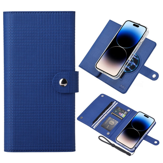 For iPhone 14 Pro Max ViLi GHB-C Series RFID MagSafe Magnetic Flip Leather Phone Case(Blue) - iPhone 14 Pro Max Cases by ViLi | Online Shopping South Africa | PMC Jewellery | Buy Now Pay Later Mobicred