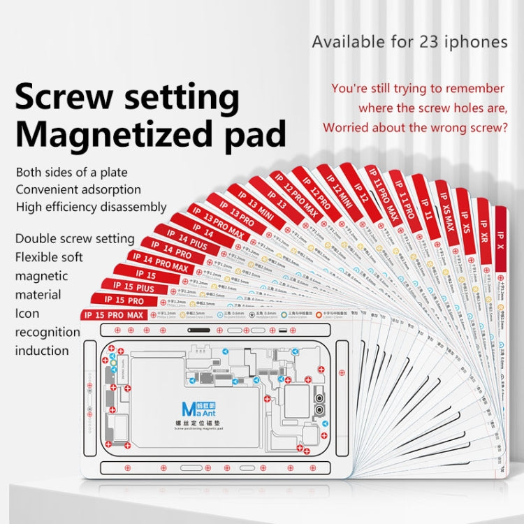 For iPhone 13 Pro Max MaAnt Double-sided Screw Positioning Flexible Soft Magnetic Pad - free shipping - PMC TechLife - Order now!