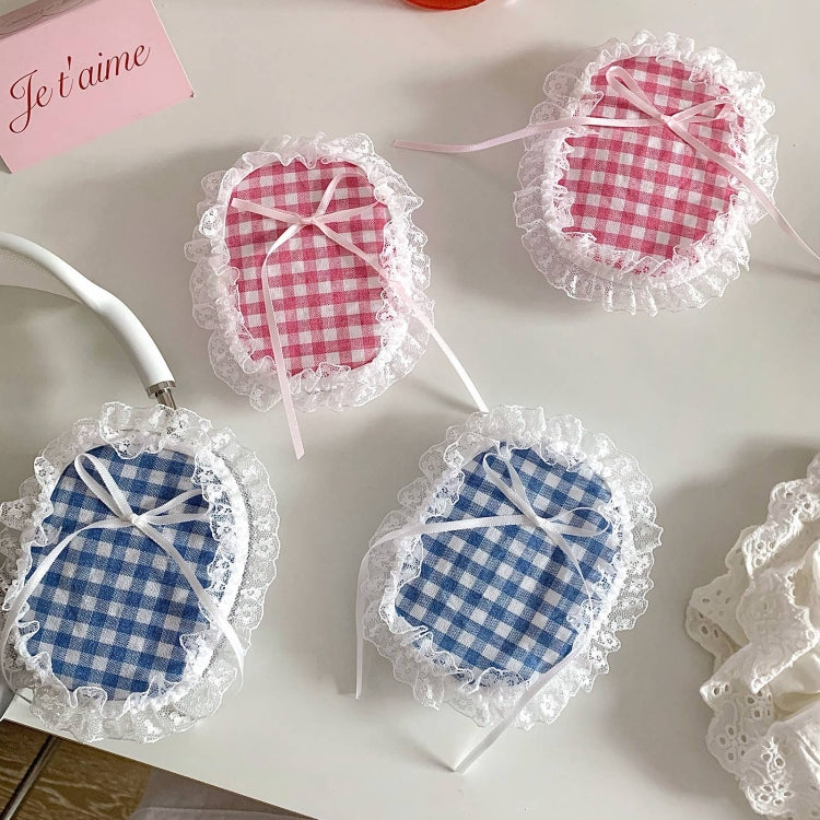 For Apple AirPods Max Headphones Lattice Lace Protective Case(Blue) - For AirPods Max by PMC Jewellery | Online Shopping South Africa | PMC Jewellery | Buy Now Pay Later Mobicred