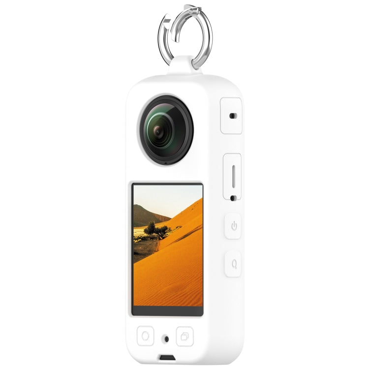 For Insta 360 X4 Portable Silicone Protective Case(White) - Case & Bags by PMC Jewellery | Online Shopping South Africa | PMC Jewellery | Buy Now Pay Later Mobicred