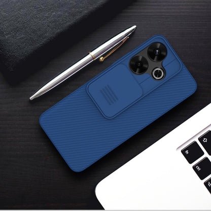 For Redmi Note 13R 5G / 13 4G NILLKIN Black Mirror Series Camshield PC Phone Case(Blue) - Redmi 13 Cases by NILLKIN | Online Shopping South Africa | PMC Jewellery | Buy Now Pay Later Mobicred