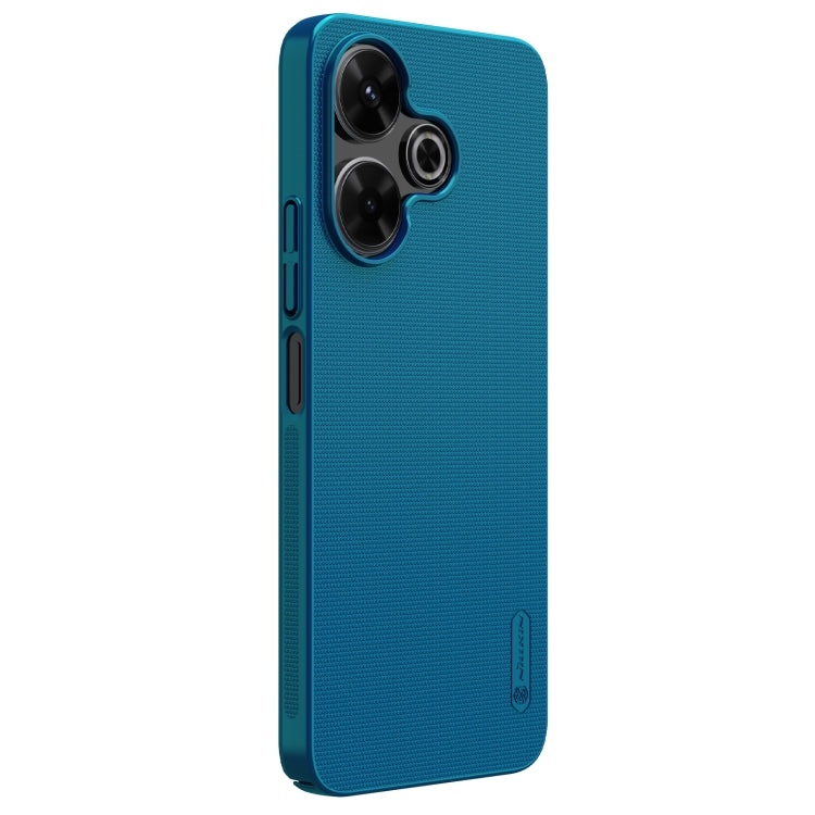 For Xiaomi Poco M6 4G NILLKIN Frosted PC Phone Case(Blue) - Xiaomi Cases by NILLKIN | Online Shopping South Africa | PMC Jewellery | Buy Now Pay Later Mobicred