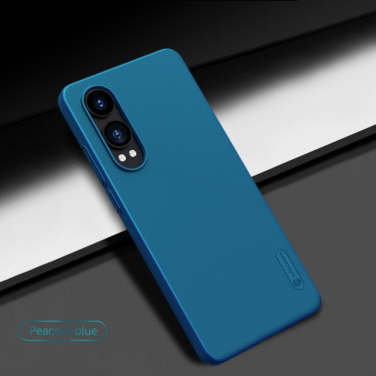 For OnePlus Nord CE4 Lite / OPPO K12x NILLKIN Frosted PC Phone Case(Blue) - OnePlus Cases by NILLKIN | Online Shopping South Africa | PMC Jewellery | Buy Now Pay Later Mobicred