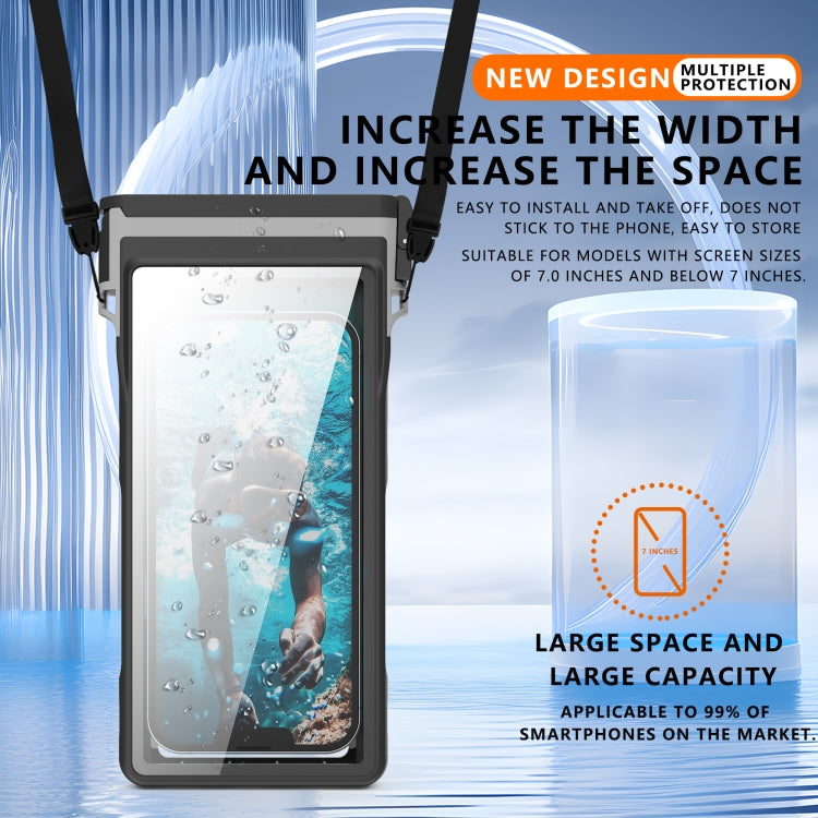 RedPepper 15m Depth Waterproof Phone Diving Pouch with Suction Cup(Black) - free shipping - PMC Jewellery - Order now!