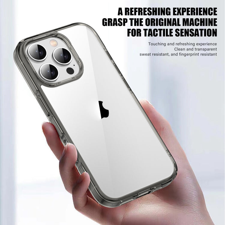 For iPhone 16 PC Hybrid TPU Full Coverage Shockproof Phone Case(Transparent) - iPhone 16 Cases by PMC Jewellery | Online Shopping South Africa | PMC Jewellery | Buy Now Pay Later Mobicred