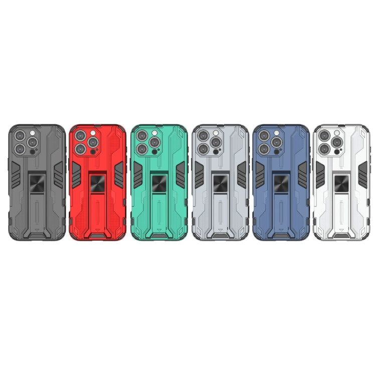 For iPhone 16 Pro Max Supersonic PC + TPU Holder Phone Case(Blue) - iPhone 16 Pro Max Cases by PMC TechLife | Online Shopping South Africa | PMC TechLife | Buy Now Pay Later Mobicred