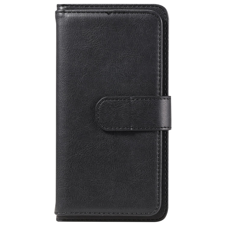 For Redmi K70 Multi-Function Wallet 10 Card Slots Leather Phone Case(Black) - K70 Cases by PMC Jewellery | Online Shopping South Africa | PMC Jewellery | Buy Now Pay Later Mobicred