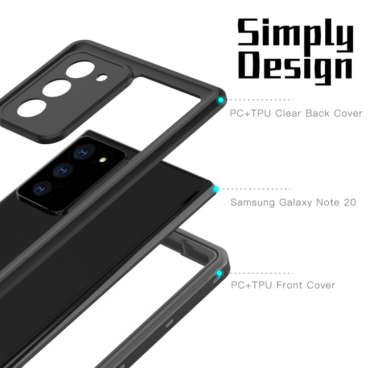 For Samsung Galaxy Note20 5G RedPepper Shockproof Scratchproof Dust-proof PC + TPU Protective Case(Blue) - Galaxy Note20 Cases by RedPepper | Online Shopping South Africa | PMc TechLife | Buy Now Pay Later Mobicred