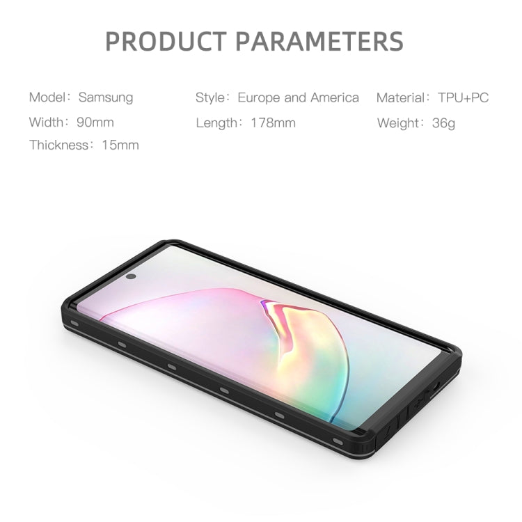 For Samsung Galaxy Note20 Ultra 5G RedPepper Shockproof Scratchproof Dust-proof PC + TPU Protective Case(Black) - Galaxy Note20 Ultra Cases by RedPepper | Online Shopping South Africa | PMc TechLife | Buy Now Pay Later Mobicred