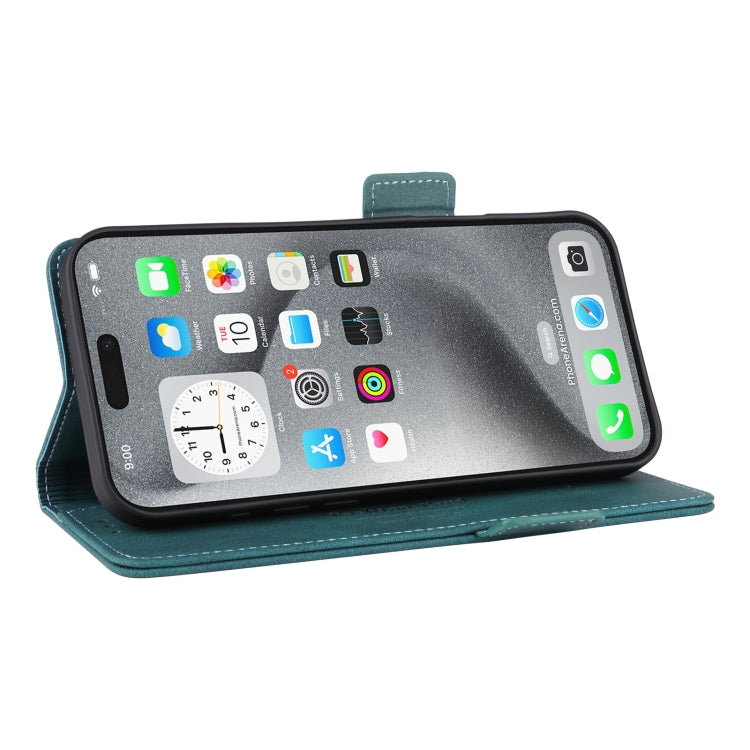 For iPhone 16 Pro Magnetic Clasp Leather Phone Case(Green) - iPhone 16 Pro Cases by PMC Jewellery | Online Shopping South Africa | PMC Jewellery | Buy Now Pay Later Mobicred