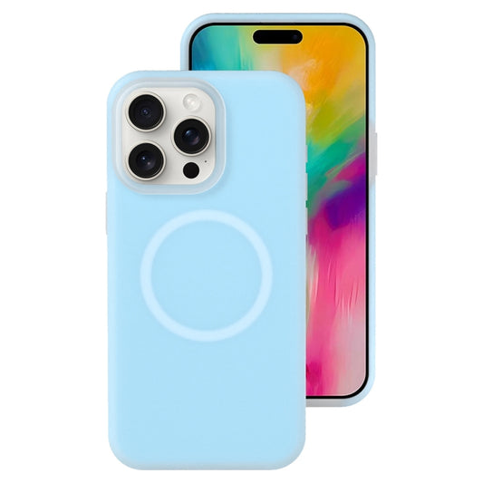 For iPhone 16 Pro Jelly Liquid Silicone MagSafe Magnetic Phone Case(Blue) - iPhone 16 Pro Cases by PMC Jewellery | Online Shopping South Africa | PMC Jewellery | Buy Now Pay Later Mobicred