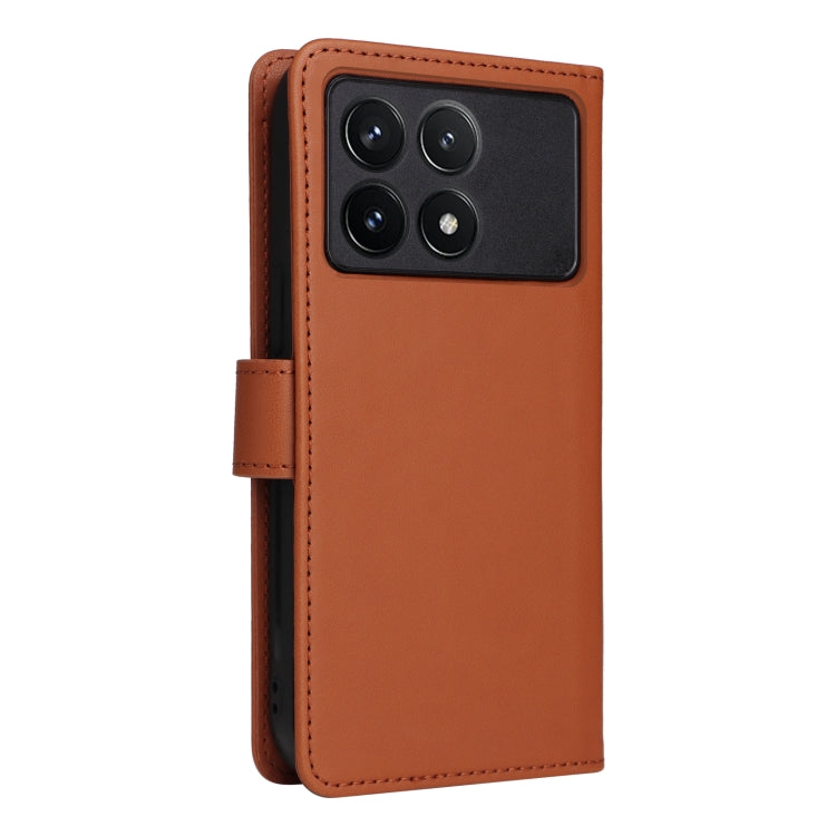 For Redmi K70 / K70 Pro BETOPNICE BN-005 2 in 1 Detachable Imitate Genuine Leather Phone Case(Brown) - K70 Pro Cases by BETOPNICE | Online Shopping South Africa | PMC Jewellery | Buy Now Pay Later Mobicred