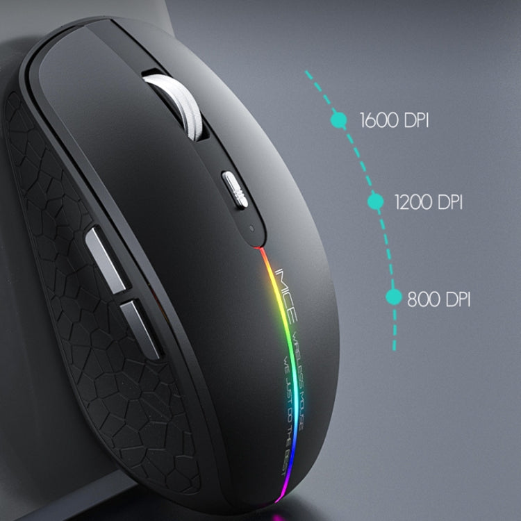 iMICE G904 Dual Mode 6-Key Silent Wireless Gaming Mouse(White) - free shipping - PMC Jewellery - Order now!
