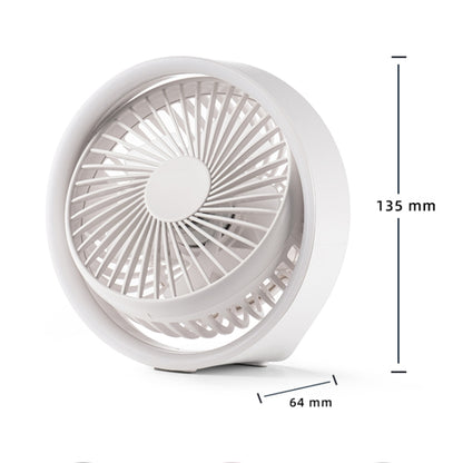 N601 180 Degree Rotating Type-C Desktop Fan with LED Ambience Light(Black) - Electric Fans by PMC Jewellery | Online Shopping South Africa | PMC Jewellery | Buy Now Pay Later Mobicred