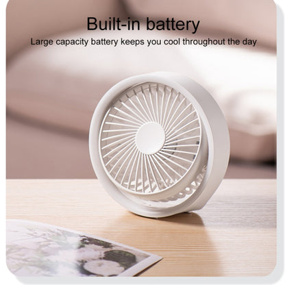 N601 180 Degree Rotating Type-C Desktop Fan with LED Ambience Light(White) - Electric Fans by PMC Jewellery | Online Shopping South Africa | PMC Jewellery | Buy Now Pay Later Mobicred