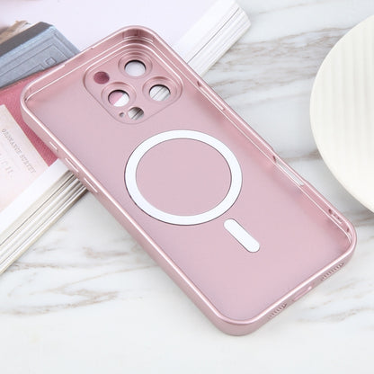 For iPhone 16 Pro Liquid TPU Silicone Solid Color MagSafe Phone Case(Rose Gold) - iPhone 16 Pro Cases by PMC Jewellery | Online Shopping South Africa | PMC Jewellery | Buy Now Pay Later Mobicred