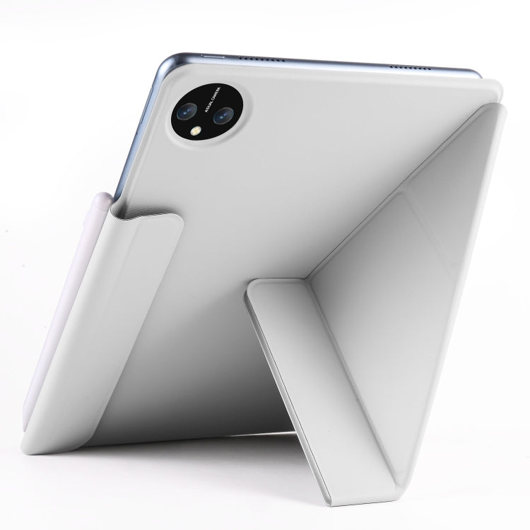 For Huawei MatePad Pro 11 2024 / 2022 Fixed Buckle Magnetic Deformation Leather Tablet Case(Grey) - Huawei by PMC Jewellery | Online Shopping South Africa | PMC Jewellery | Buy Now Pay Later Mobicred