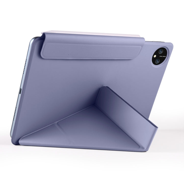 For Huawei MatePad Pro 11 2024 / 2022 Fixed Buckle Magnetic Deformation Leather Tablet Case(Lavender Purple) - Huawei by PMC Jewellery | Online Shopping South Africa | PMC Jewellery | Buy Now Pay Later Mobicred