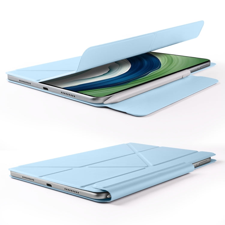 For Huawei MatePad Pro 13.2 2023 Fixed Buckle Magnetic Deformation Leather Tablet Case(Ice Blue) - Huawei by PMC TechLife | Online Shopping South Africa | PMC TechLife | Buy Now Pay Later Mobicred
