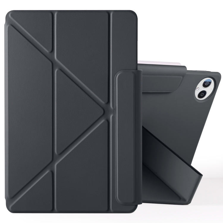 For Huawei MatePad Pro 12.2 2024 Fixed Buckle Magnetic Deformation Leather Tablet Case(Black) - Huawei by PMC TechLife | Online Shopping South Africa | PMC TechLife | Buy Now Pay Later Mobicred