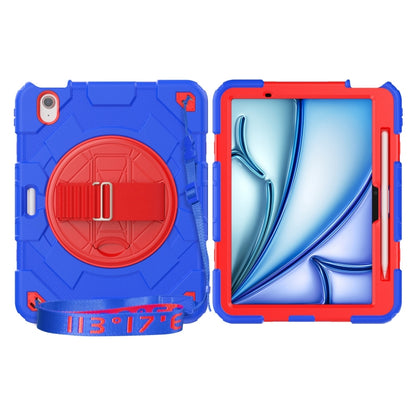 For iPad Air 11 2025 /  2024 Spider Hand Grip Turntable Stand Tablet Case(Red Blue) - iPad Air 11 2025 / 2024 Cases by PMC Jewellery | Online Shopping South Africa | PMC Jewellery | Buy Now Pay Later Mobicred