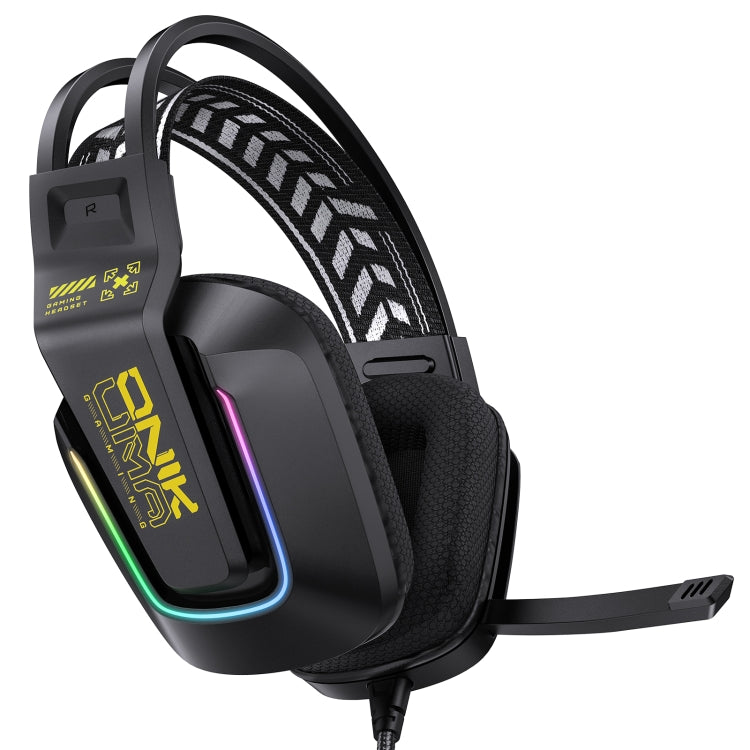 ONIKUMA X13 RGB Colorful Lighting Wired Gaming Headset with Microphone, Length:2.2m(Black) - Multimedia Headset by ONIKUMA | Online Shopping South Africa | PMC Jewellery | Buy Now Pay Later Mobicred