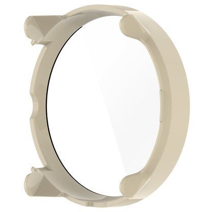 For Suunto Race S PC + Tempered Glass Film Integrated Watch Protective Case(Ivory White) - Watch Case by PMC Jewellery | Online Shopping South Africa | PMC Jewellery | Buy Now Pay Later Mobicred