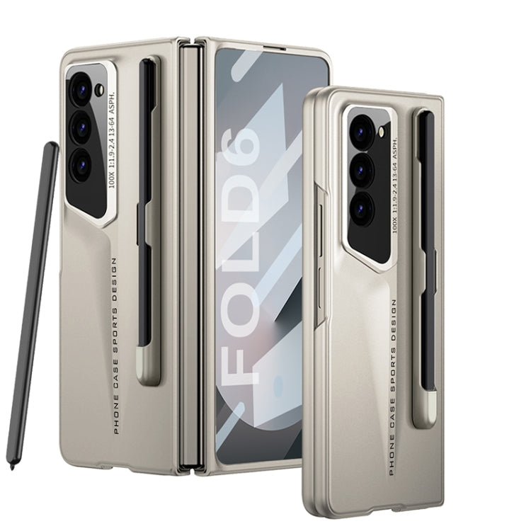 For Samsung Galaxy Z Fold6 GKK Integrated Blade Ultra-thin Full Coverage Phone Case with Pen Slot, Not Included Pen(Titanium Gray) - Galaxy Z Fold6 5G Cases by GKK | Online Shopping South Africa | PMC Jewellery | Buy Now Pay Later Mobicred