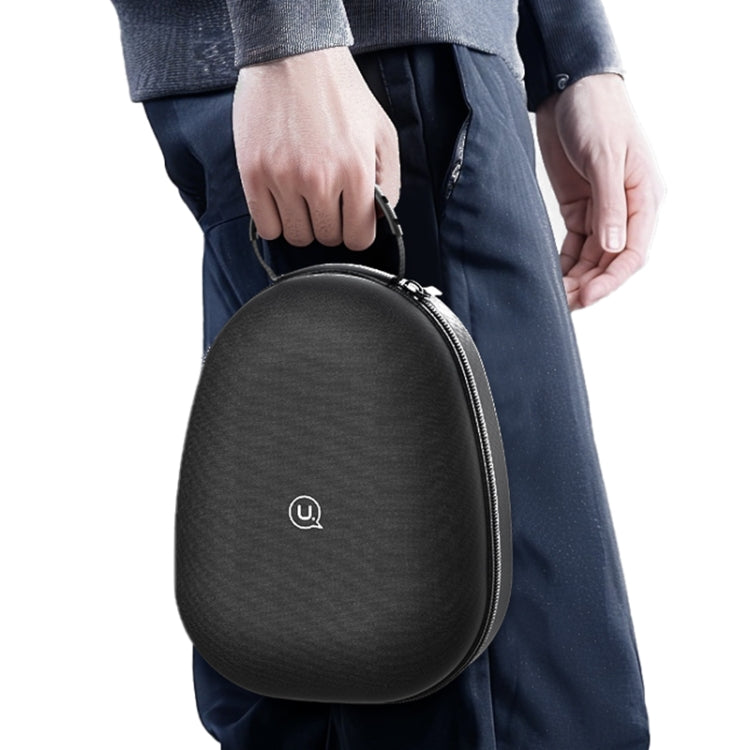 USAMS ZB292 Large Capacity Headphone Storage Bag (Black) - Other Earphone Case by USAMS | Online Shopping South Africa | PMC Jewellery | Buy Now Pay Later Mobicred